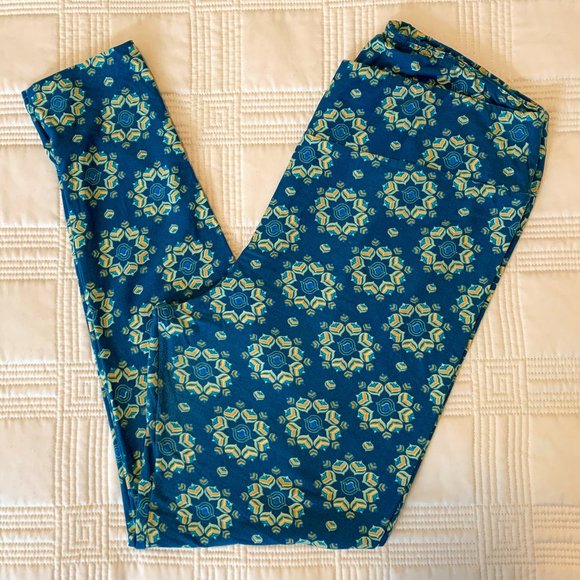 Gently Worn LuLaRoe Mandala Style Leggings - Picture 1 of 5